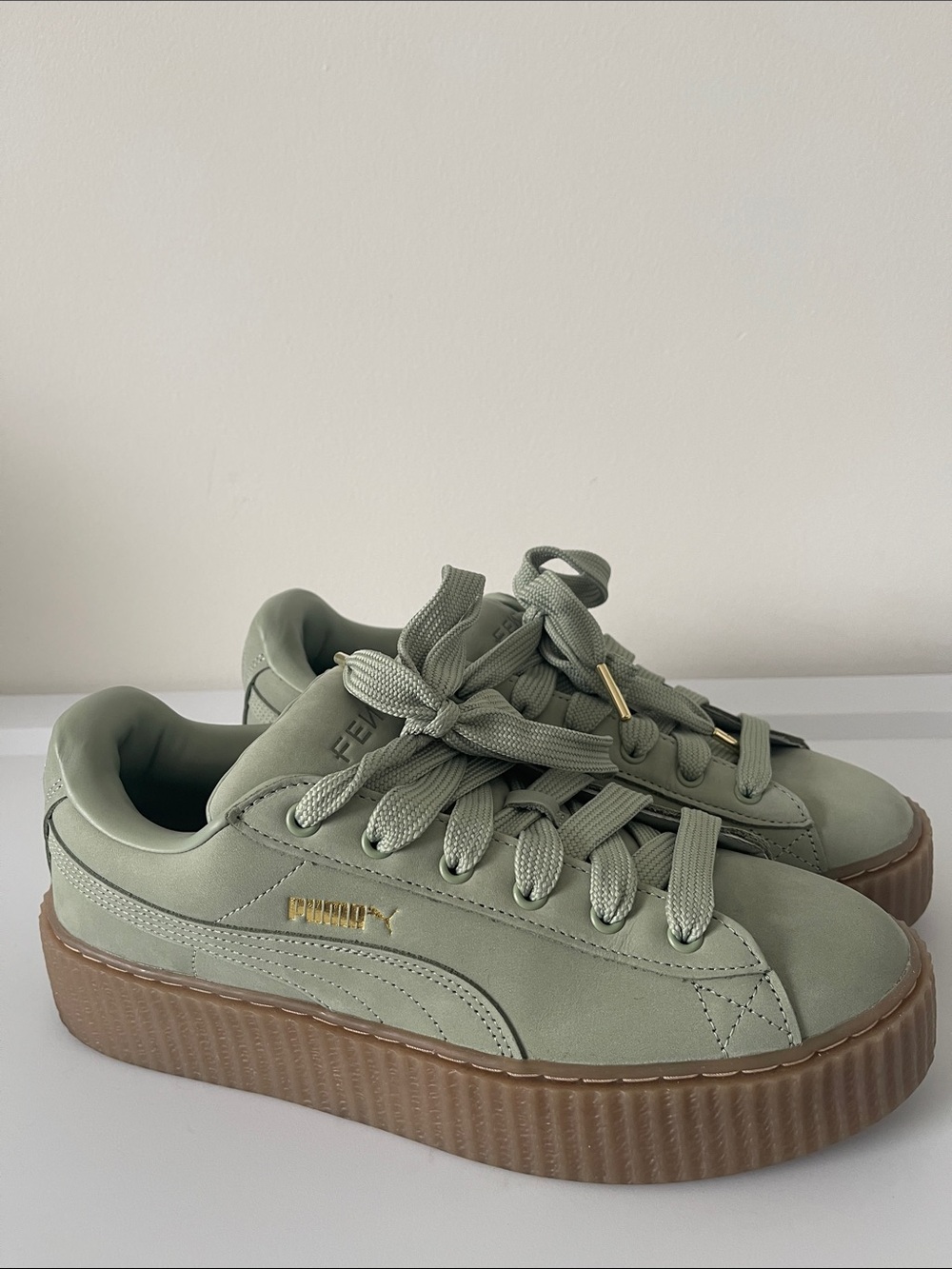 FENTY X PUMA Creeper Phatty Nubuck Lace Up Sneakers